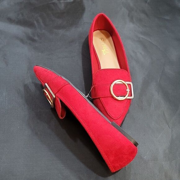 BRAND NEW ROUGE HELIUM JUSTIFY  POINTY TOE COMFORTABLE FAUX SUEDE BALLET FLAT - Picture 10 of 15